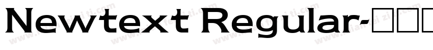 Newtext Regular字体转换